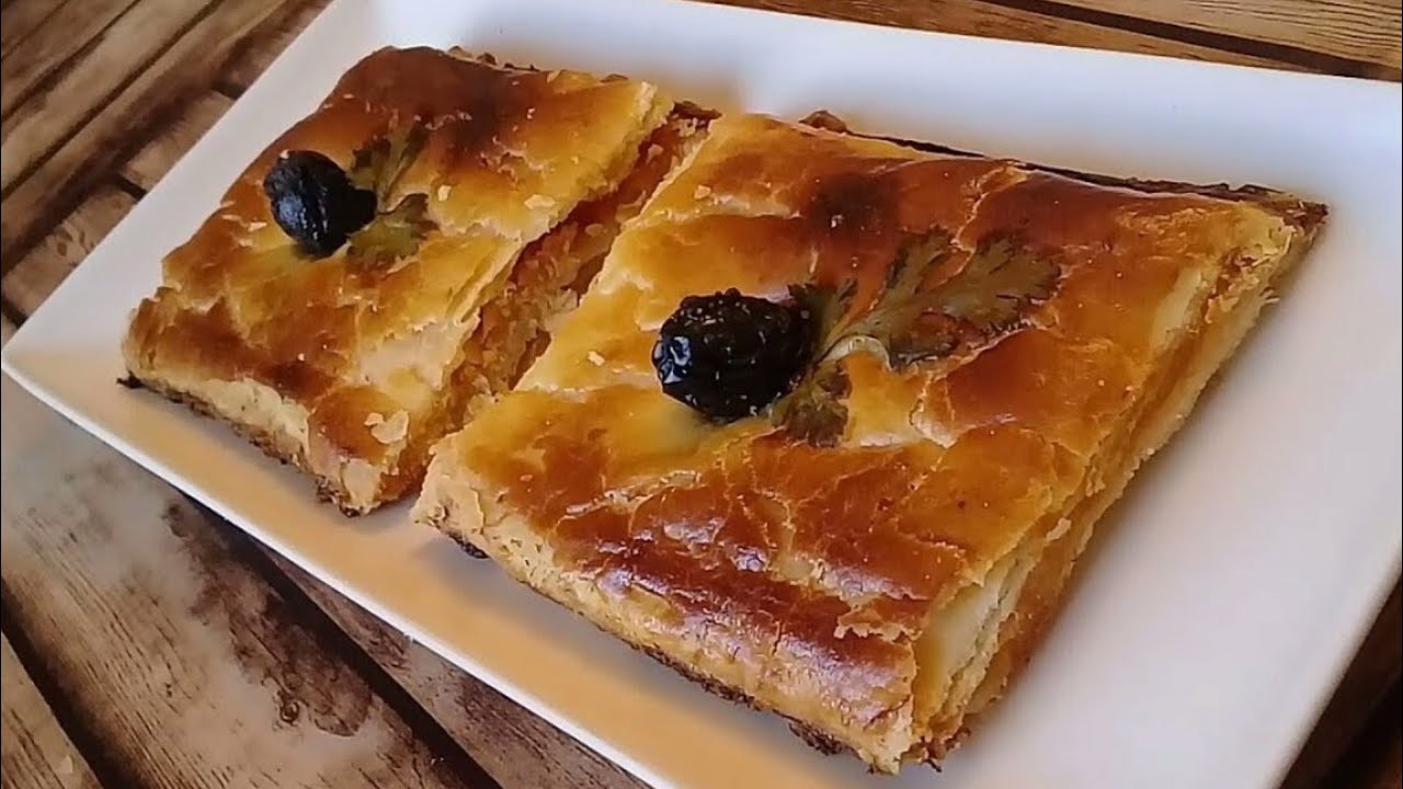 كوكا مورقة بدون عجينة التوريق و بدون زبدة .. مقرمشة و لذيذة جدا