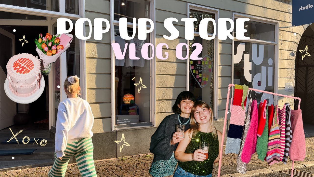 Buch Release Party und Pop up Store Diaries Vlog 02 / Strickkurse, Goodie Bag Haul