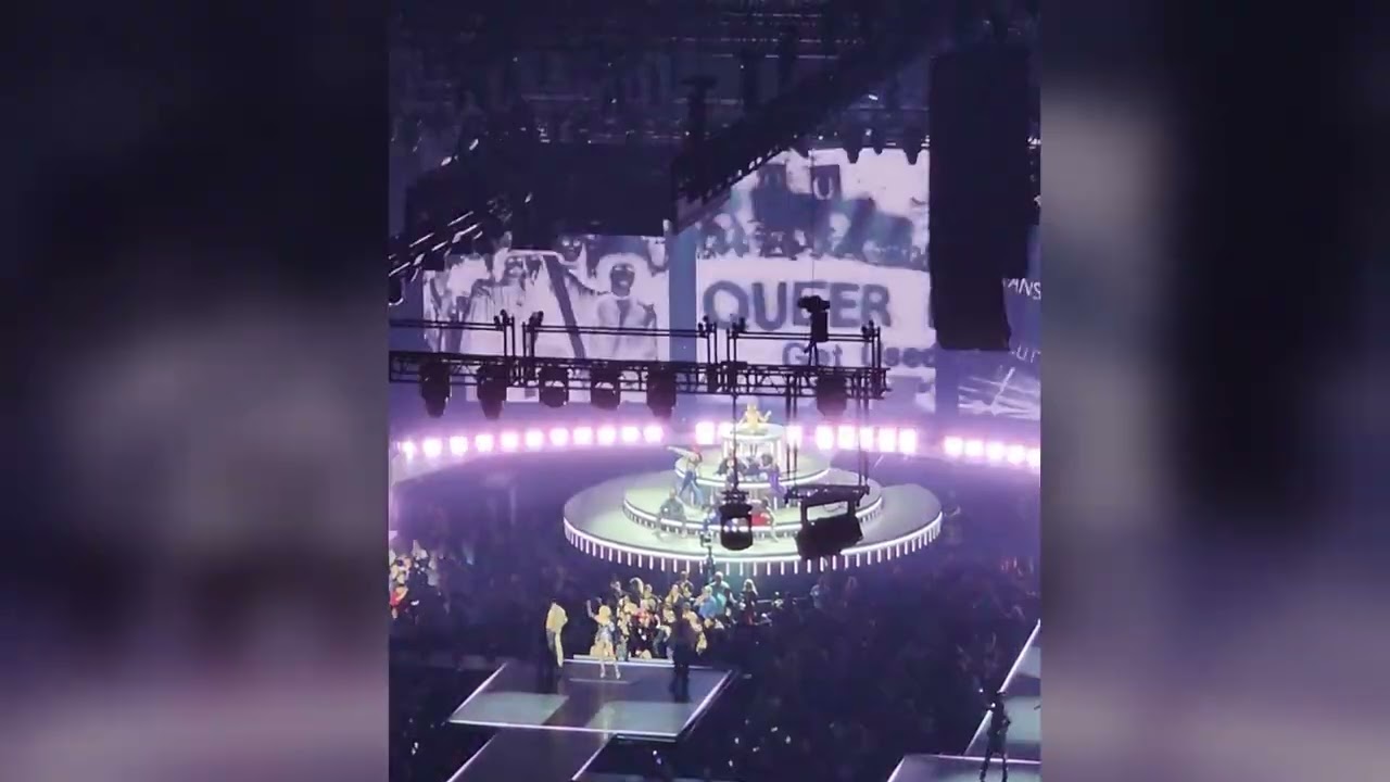 Madonna concert Vegas w/ topless dancers