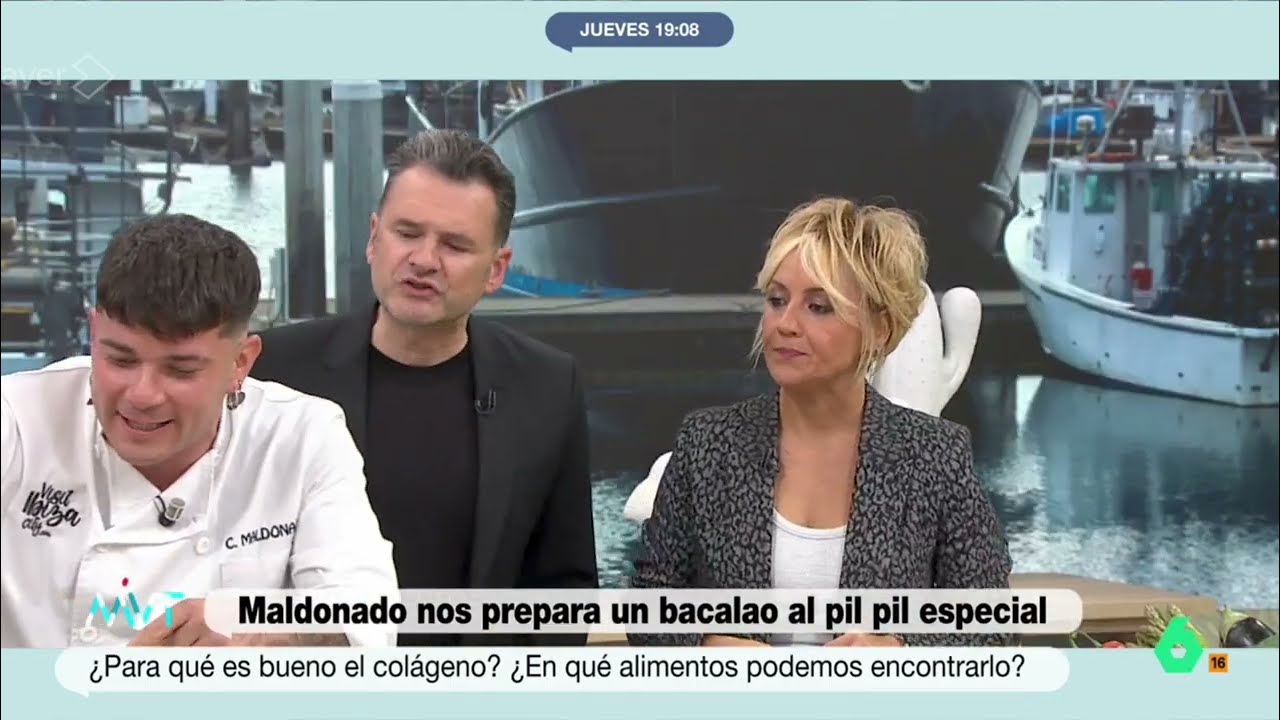 Carlos Maldonado prepara un bacalao al pil pil especial en 