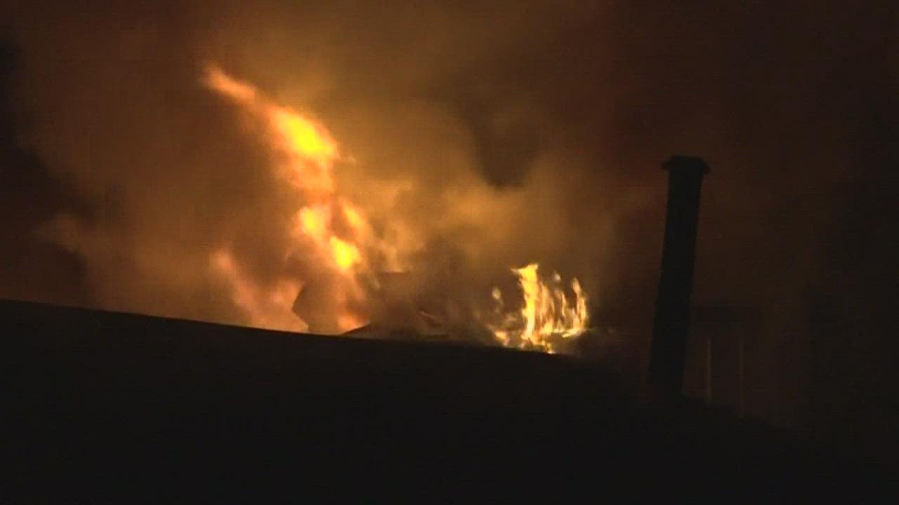 Crews fight potato factory fire in Belfast