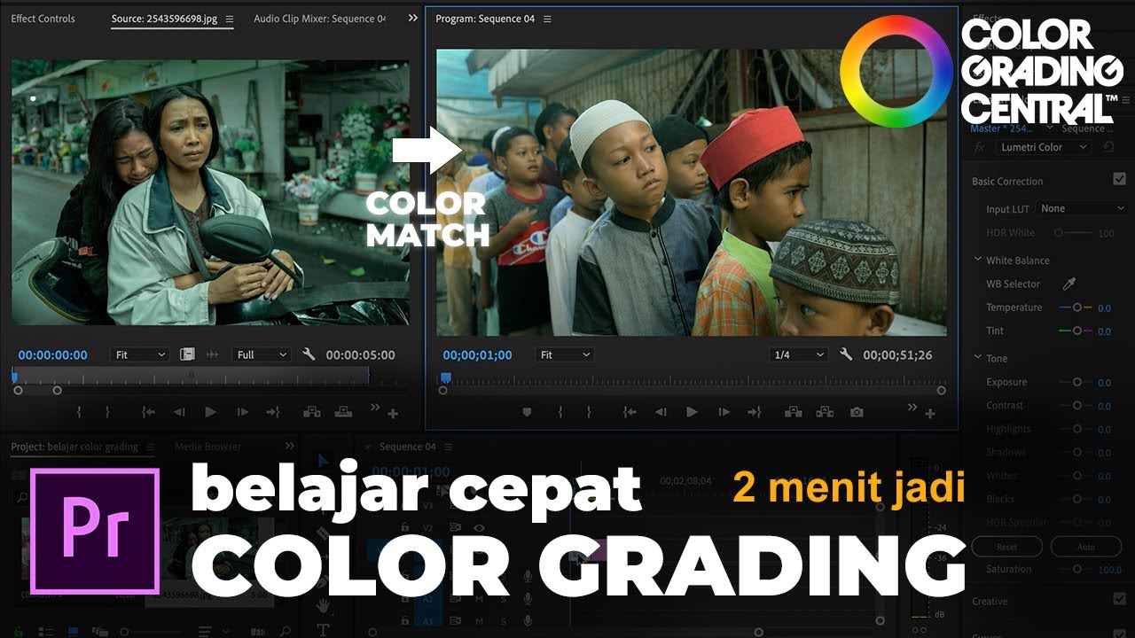Cara Mudah Color Grading di Adobe Premiere Pro - Gampang banget !!
