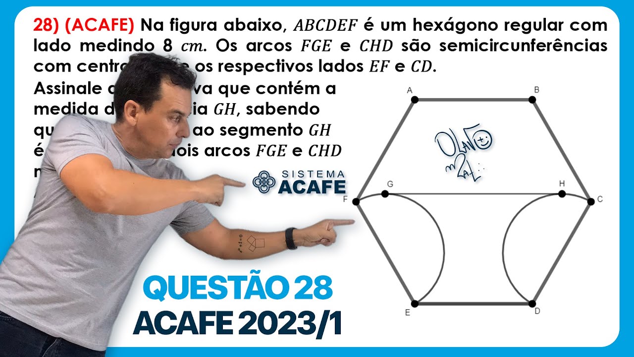 QUEST&Atilde;O DE GEOMETRIA PLANA - ACAFE 2023 - com Olavo de Matem&aacute;tica