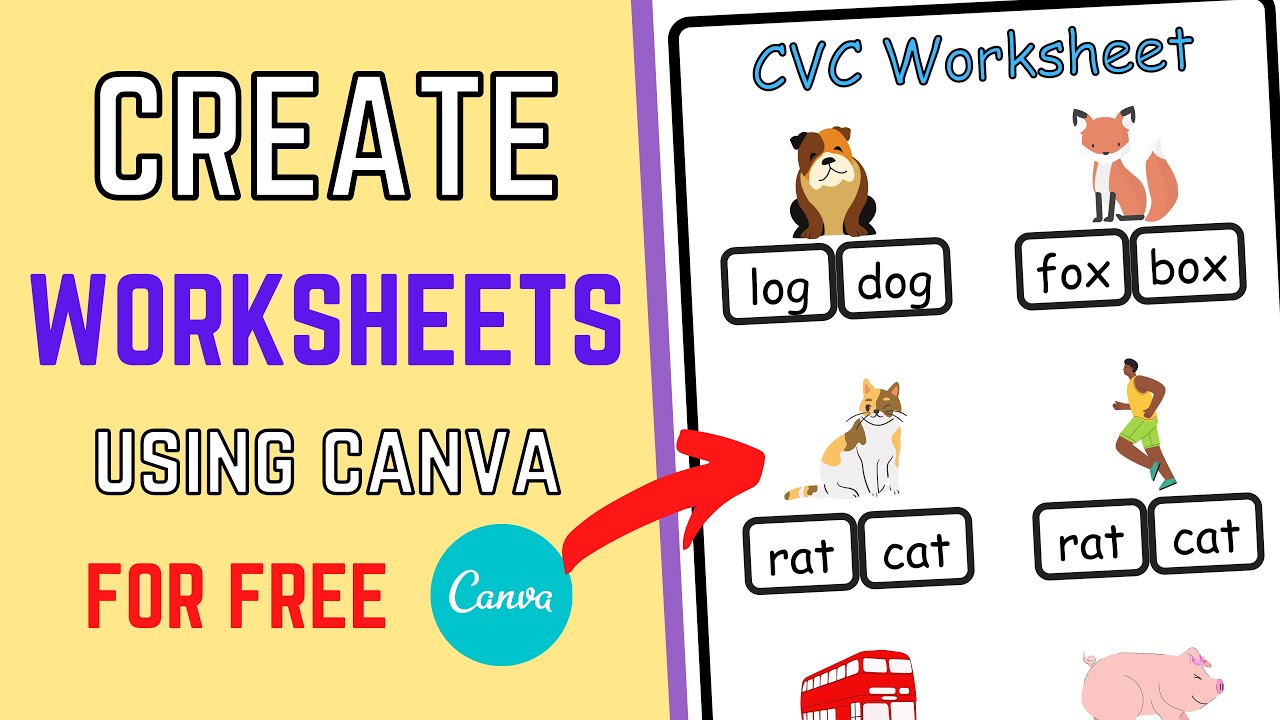How to Create Worksheets in Canva (Free)