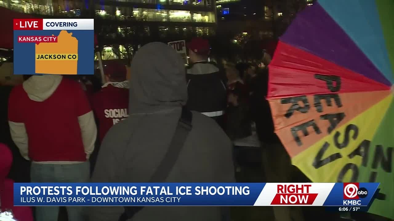 Protests in Kansas City following fatal ICE shooting