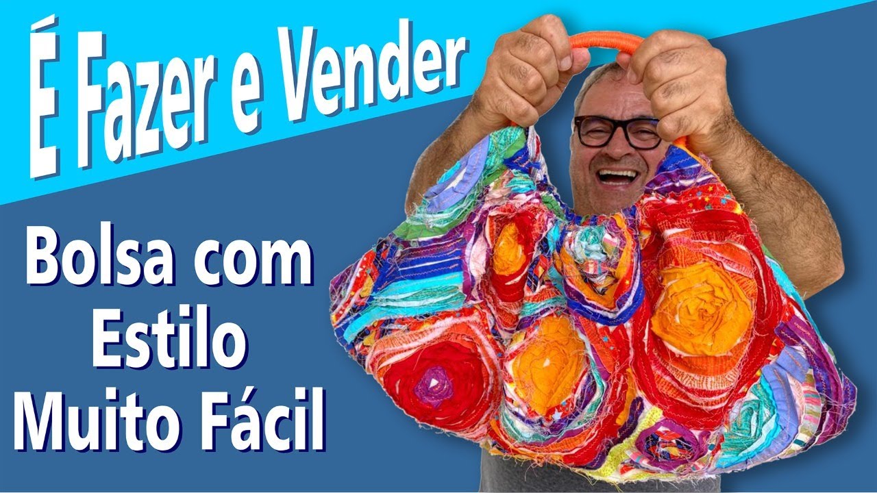 DIY Bolsa FÁCIL com Aproveitamento de Retalhos por Afonso Franco