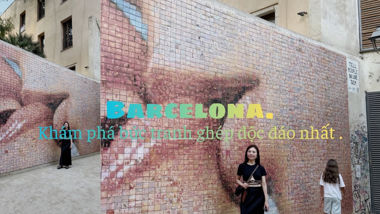 #Vlog:Khám Phá “The Kiss of Freedom” – Bức Tranh Ghép Độc Đáo Nhất Barcelona! 🇪🇸💋