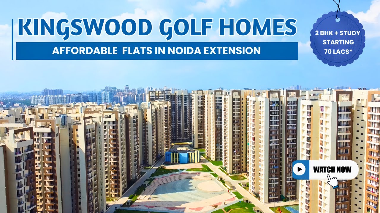 🔥 2 BHK + Study Apartment in Noida Extension for ₹70 Lakh | Amrapali Kingswood Golf Homes
