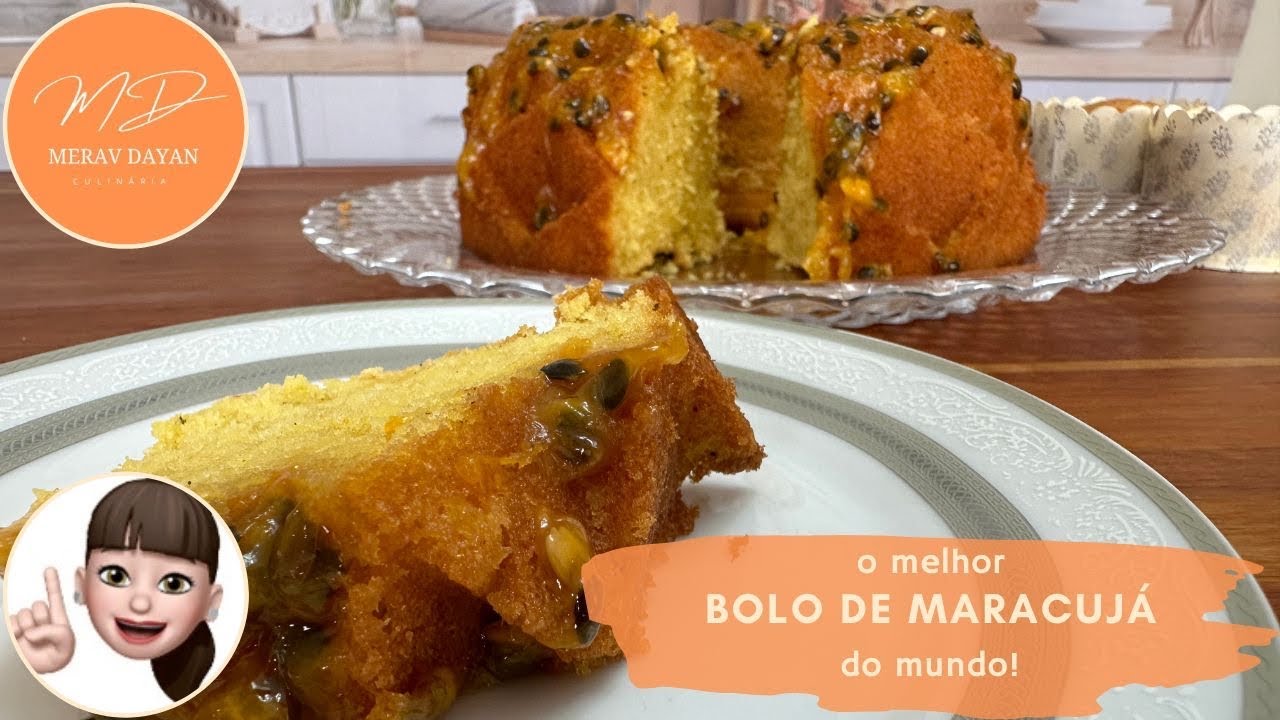 BOLO DE MARACUJÁ. FOFINHO E SUCULENTO.