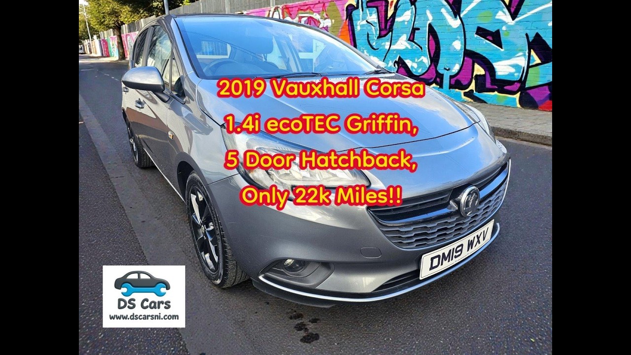 2019 Vauxhall Corsa 1.4 Griffin 5 Door with 22,000 miles. Carplay / Android Auto