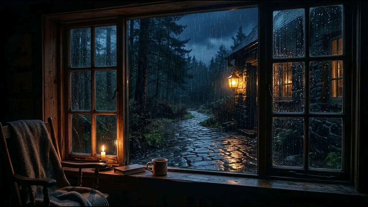 lofi beats to study to 📚 cozy rainy cottage ambience