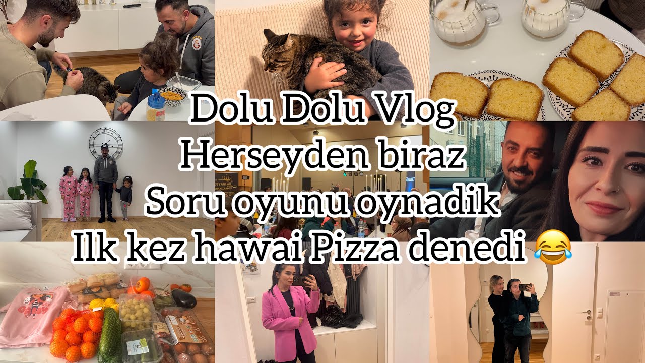 HEP BERABER DUGUNE HAZIRLANALIM💄COK DOLUYDU DURAMADIK |KIZ KARDESIMIN YENI EVINE GITIK|ANNASLI PIZZA