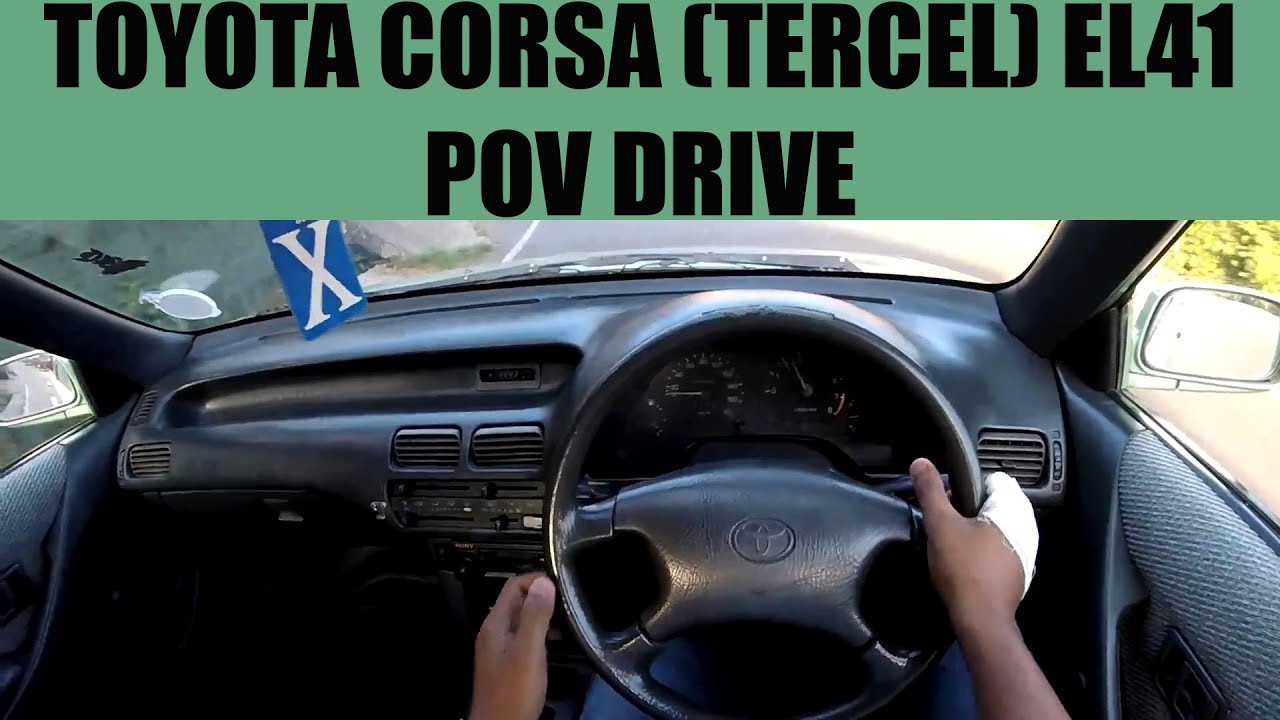 Toyota Corsa (Tercel) EL41 POV Drive