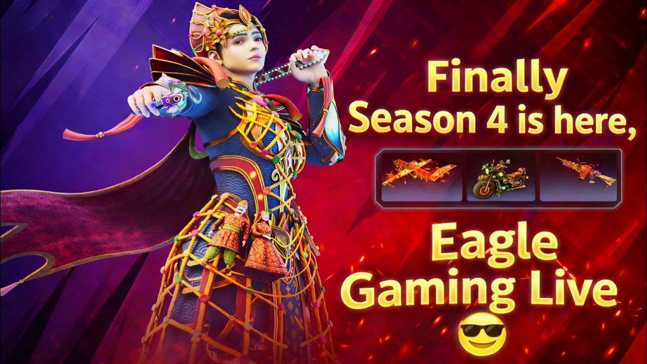 Finally Season 4 Is Here 😍 | Scarfall 2.0 Rank Push To Samrat | Eagle Gaming Live 😎