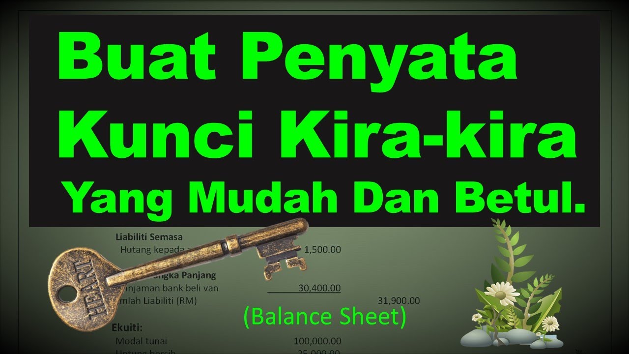 Buat Penyata Kunci Kira kira Yang Mudah Dan Betul