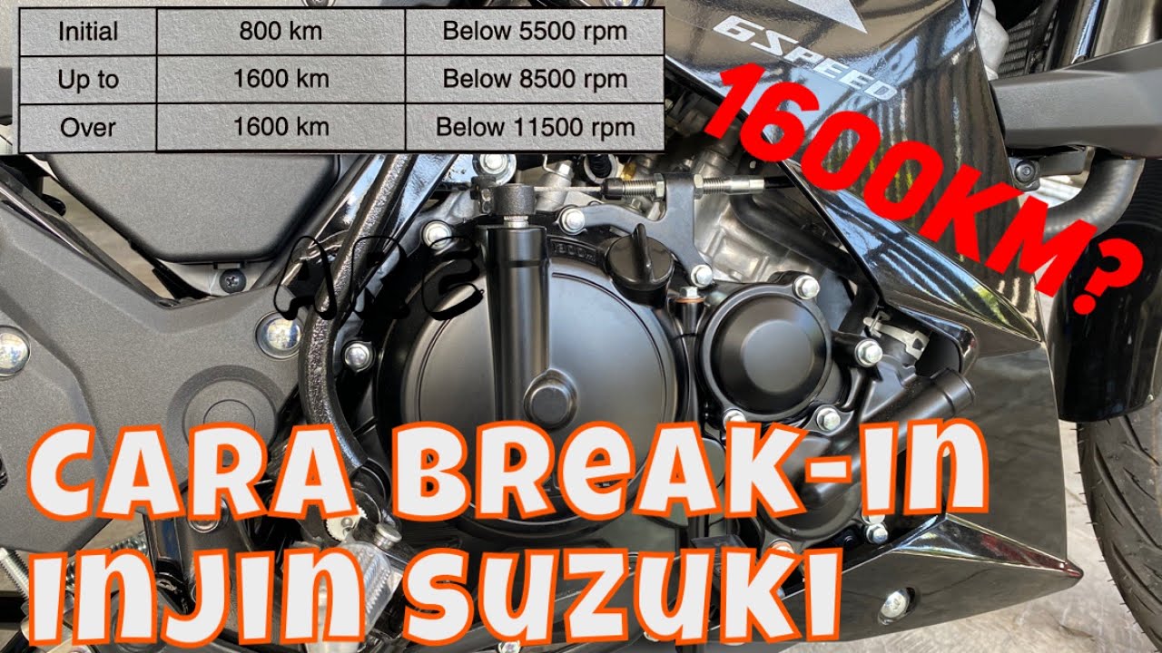 Raider R150 - Cara Break in engine Suzuki yang betul