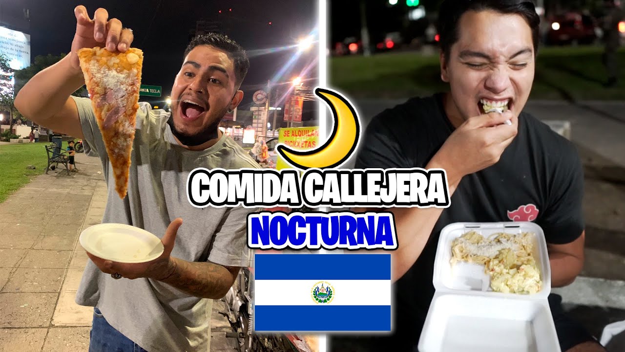 PROBANDO COMIDA CALLEJERA DE MADRUGADA en EL SALVADOR 😱 ft TioFrank y LaGatada