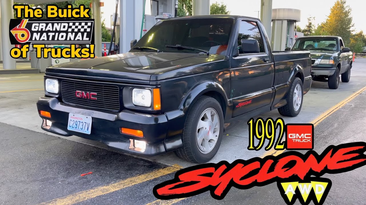 1992 GMC Syclone: A Buick Grand National in truck form! #boostedtrucks