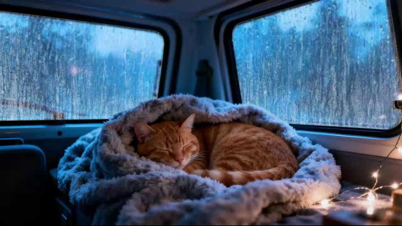 Rain on Car Roof During Heavy Storm | Heavy Rainfall for Deep, Focused, and Comfortable Sleep