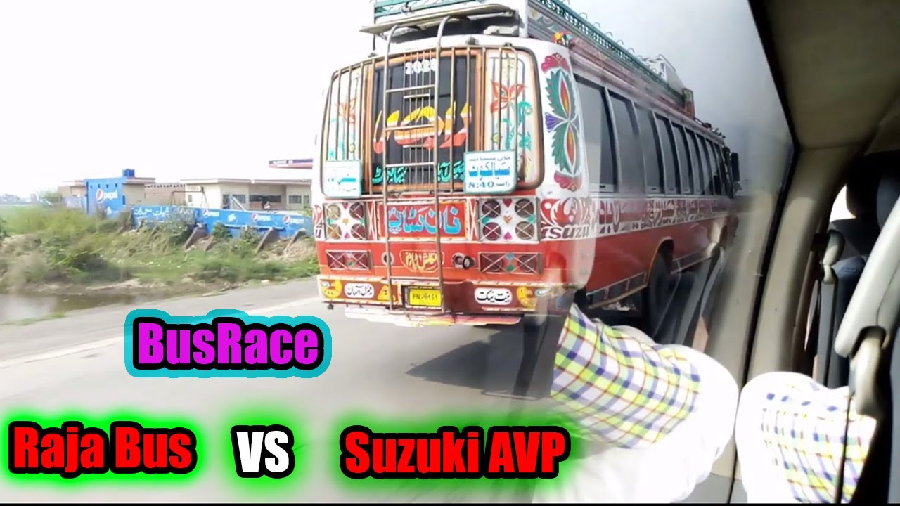 Raja Bus Vs Al Awan Suzuki AVP Sailkot Bus Race Going To Sialkot 2020