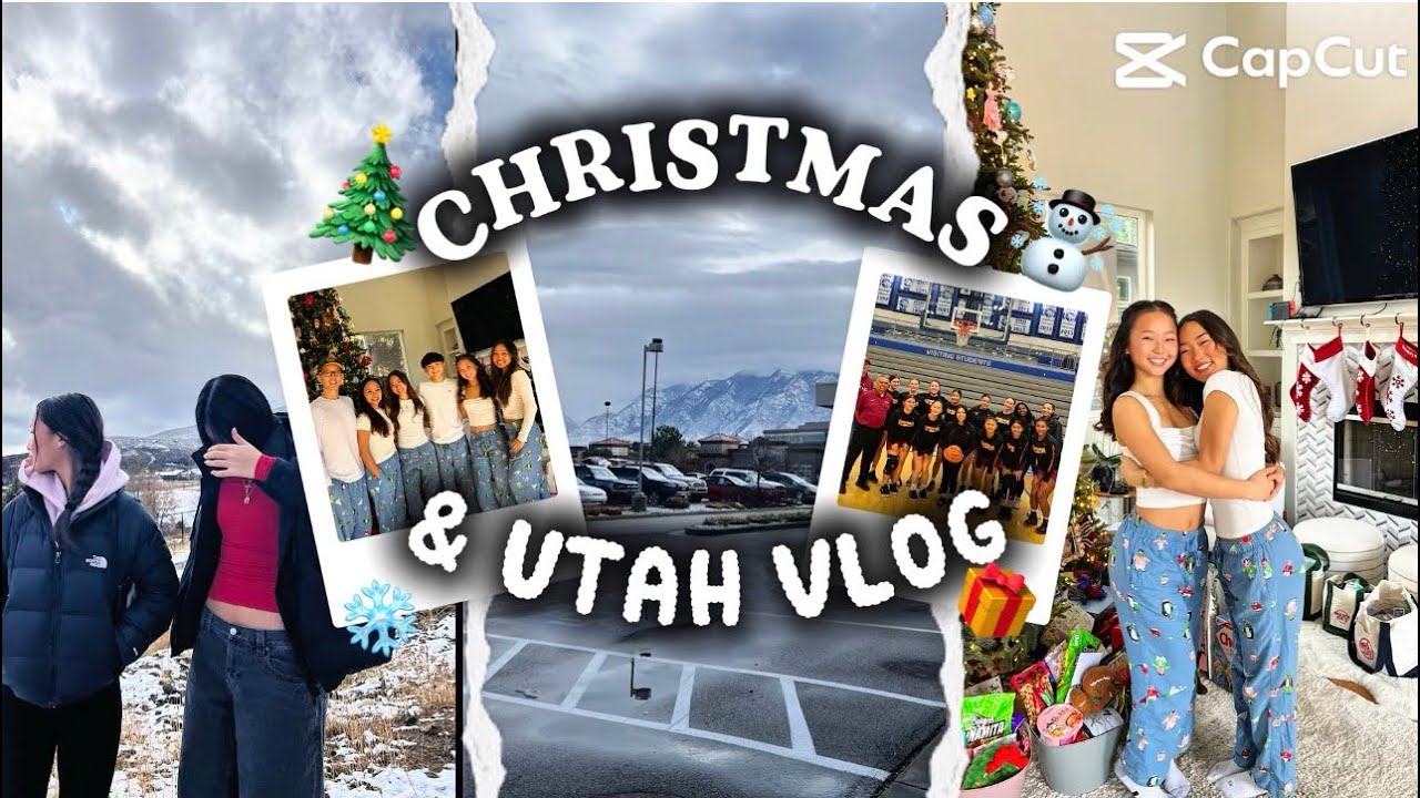 CHRISTMAS & UTAH VLOG !! (Christmas Haul, family day, basketball games, sledding, and etc.)