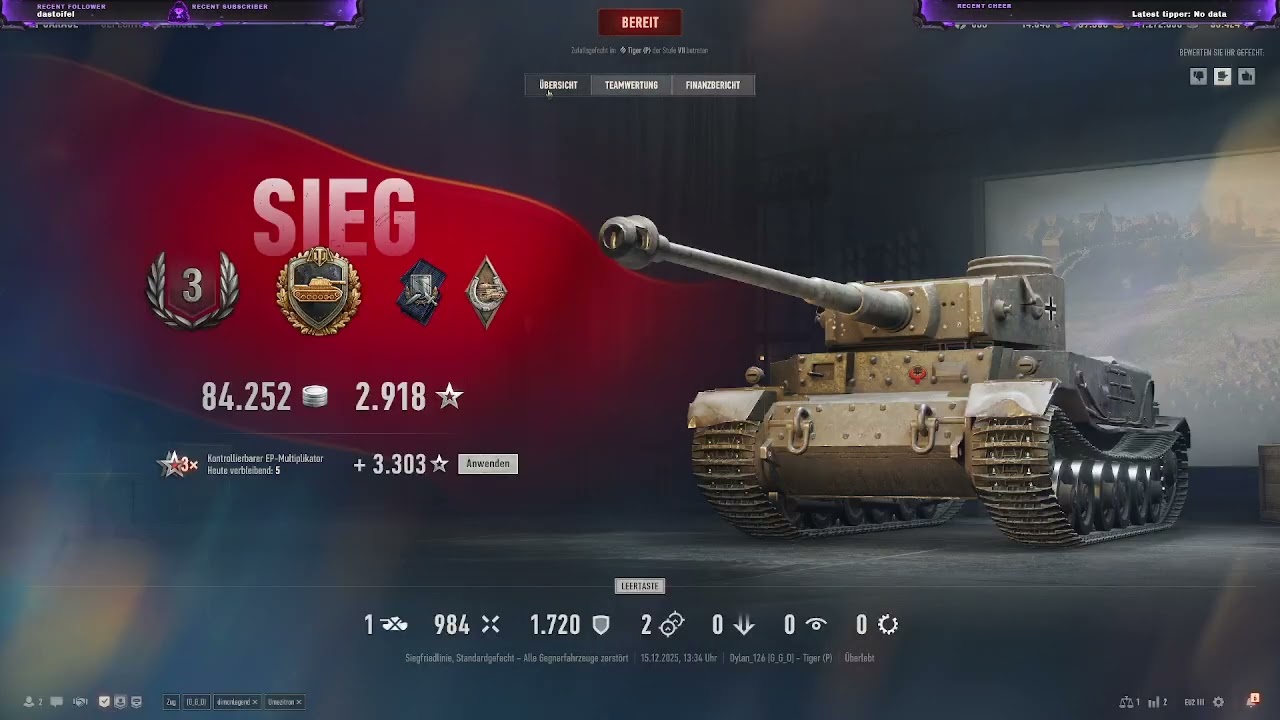 Heute WoT im low Tier