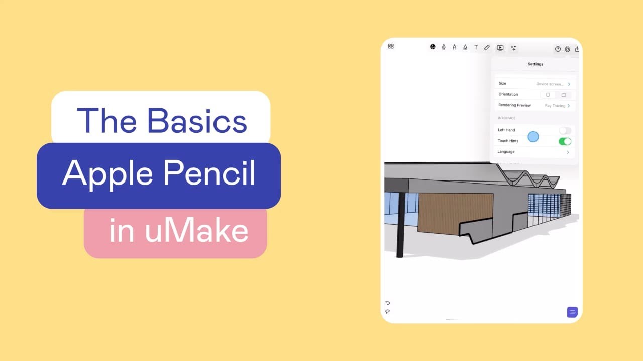 uMake Help - The Basics - Apple Pencil Mode