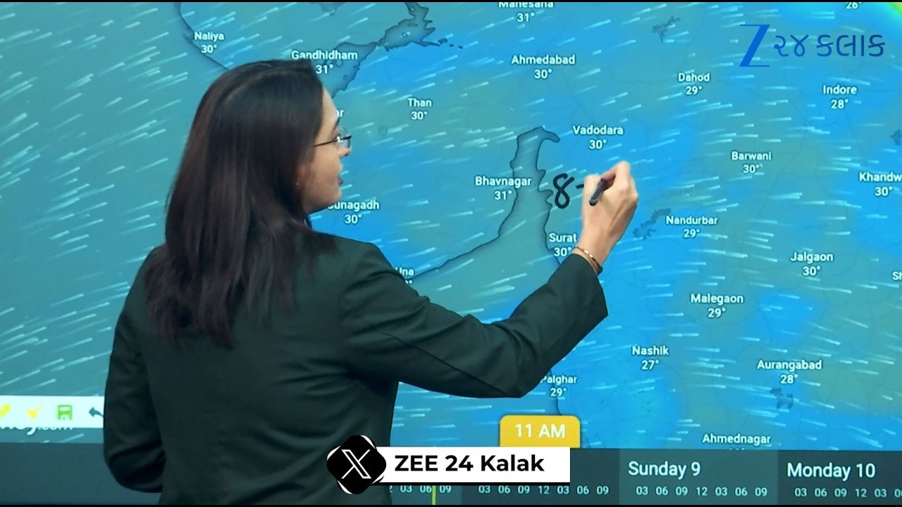 WINDY Live: Light to moderate rain showers likely in parts of Gujarat till August 12 | Monsoon 2026