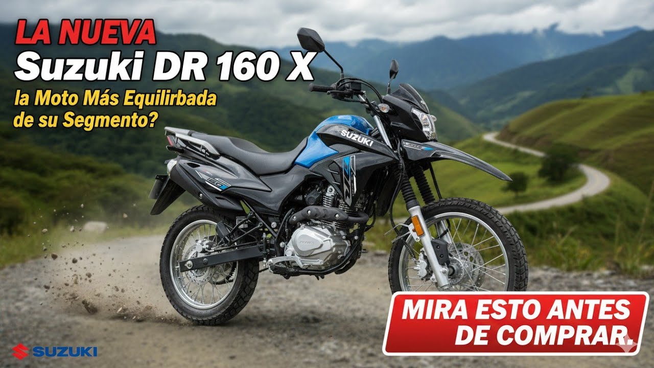 ¿La NUEVA Suzuki DR 160 X la Moto Más Equilibrada de su Segmento? MIRA ESTO ANTES DE COMPRAR.