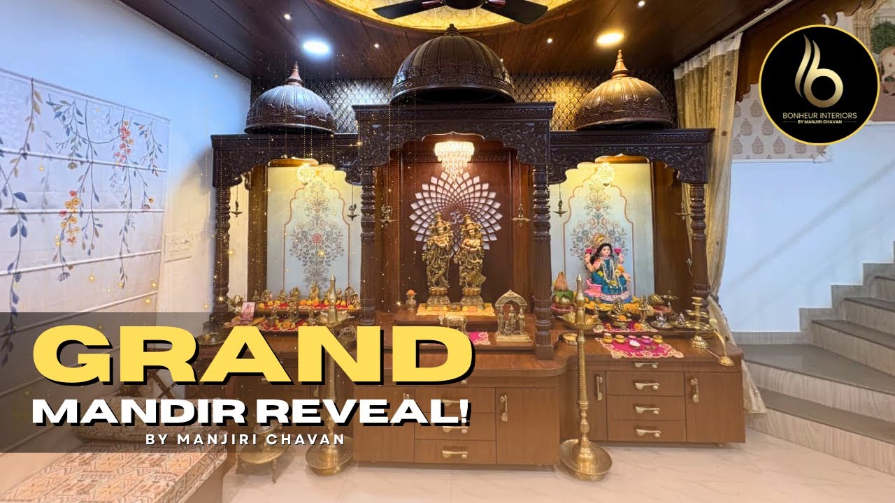 My Biggest Mandir Interior Project | Luxury Home Mandir Design by Bonheur Interiors | Manjiri Chavan