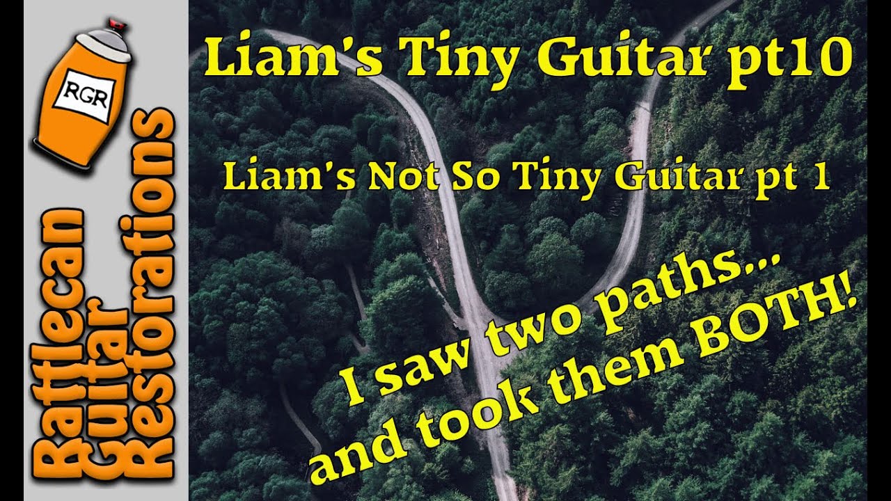 Liam's Tiny Guitar- TRANSITION VIDEO | RATTLECAN GUITAR RESTORATIONS by James O’Rear