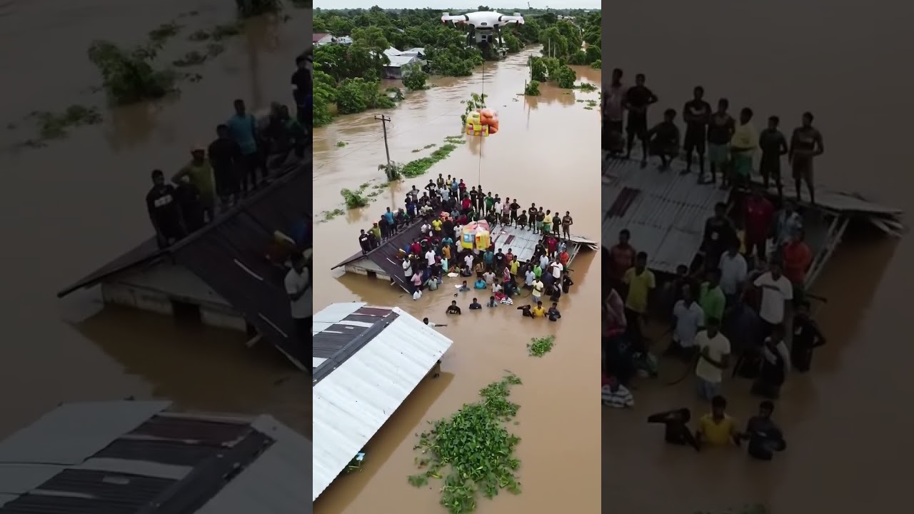 flood relief for villagers #shorts #trending