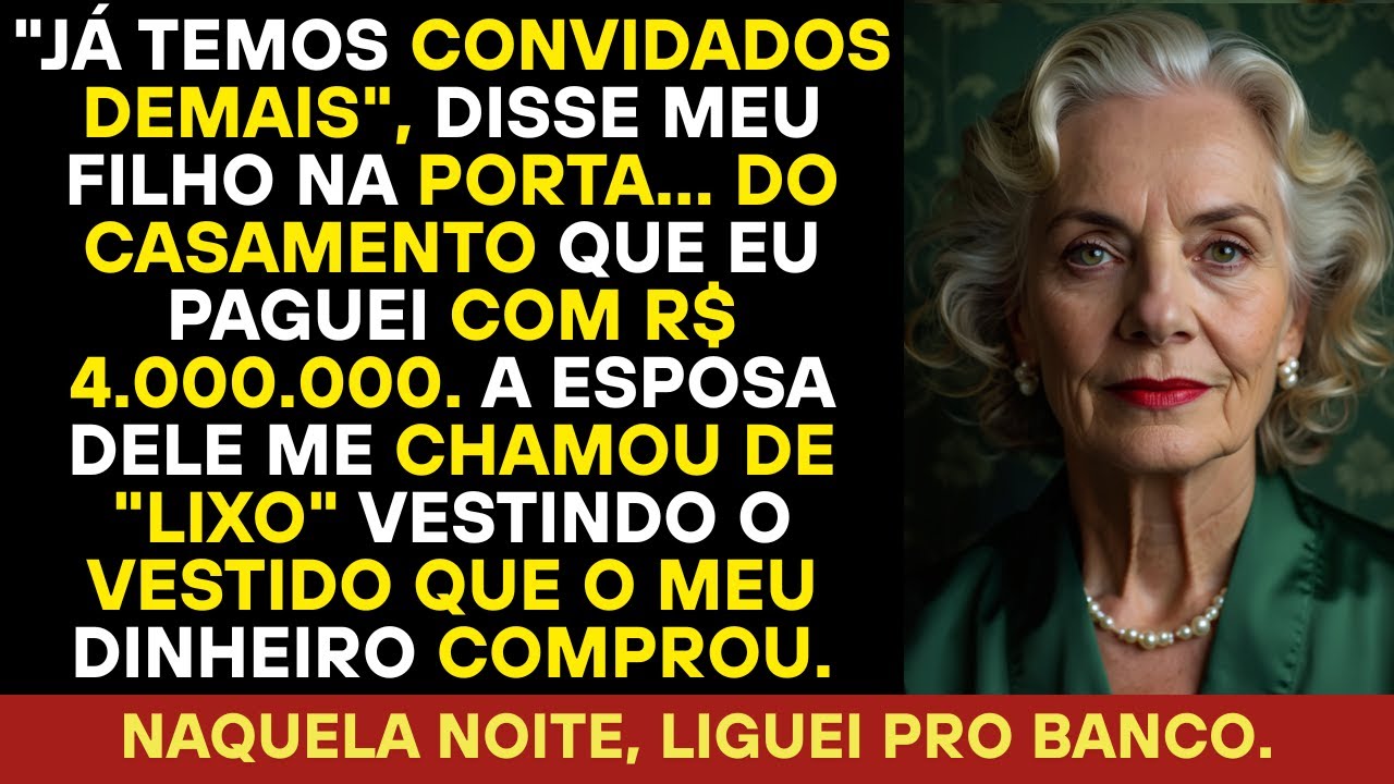 Meu filho disse que o valor por bilhete era alto. Sem pagar, eu devia ficar em casa.