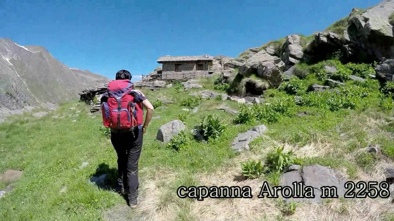sentieri della valle d'Aosta  Lillaz (val di Cogne) capanna Arolla cascate di Lillaz