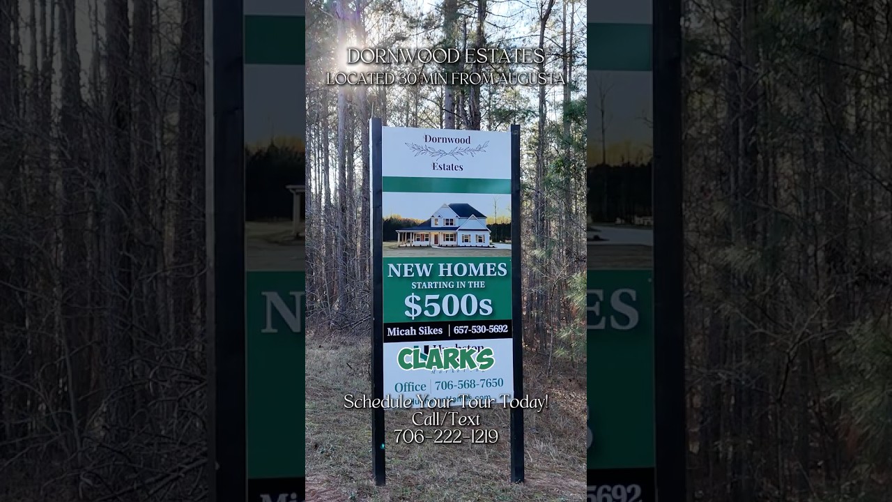 Элитные новые дома в 20 минутах от Огасты, штат Джорджия! #дом