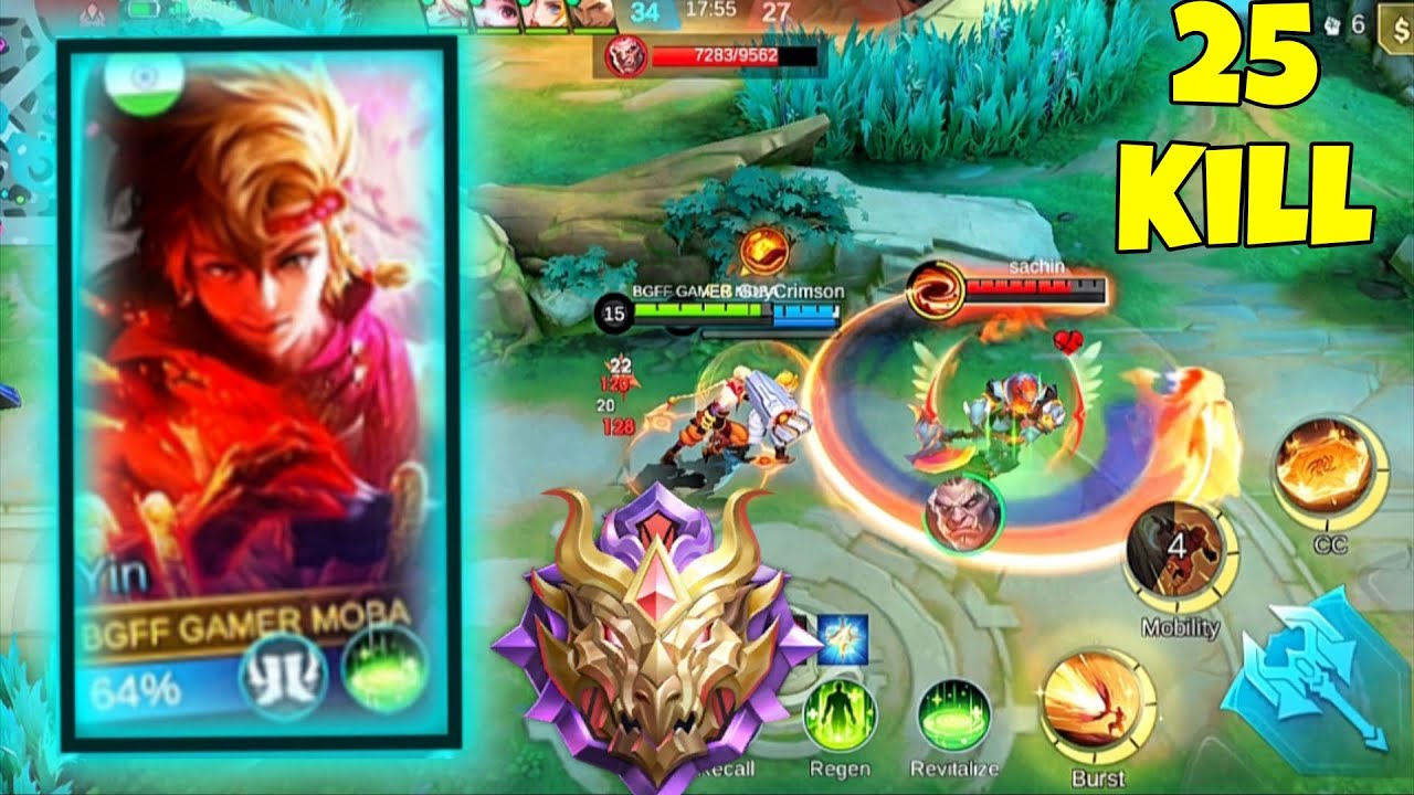 25 KILL + YIN ROAD TO MYTHIC 🔥 MLBB 