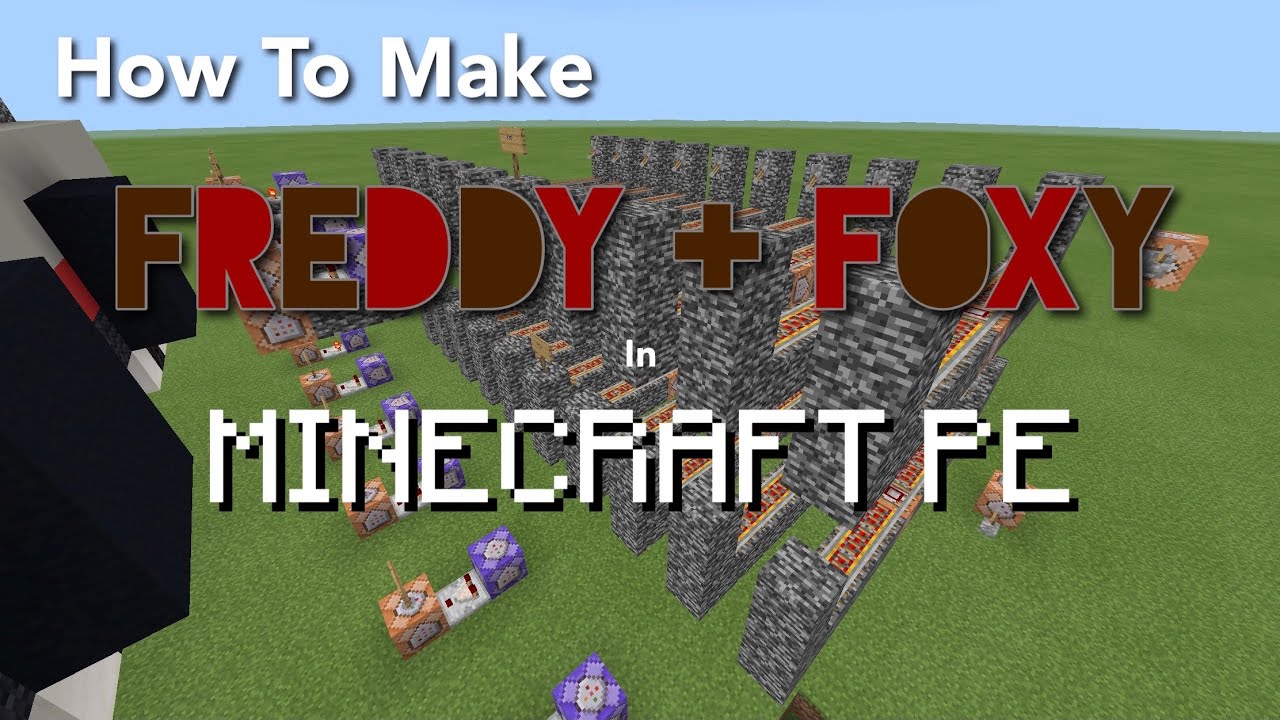 (Time stamps) HOW TO make MOVING ANIMATRONICS in Minecraft PE | Fnaf Map Part 2