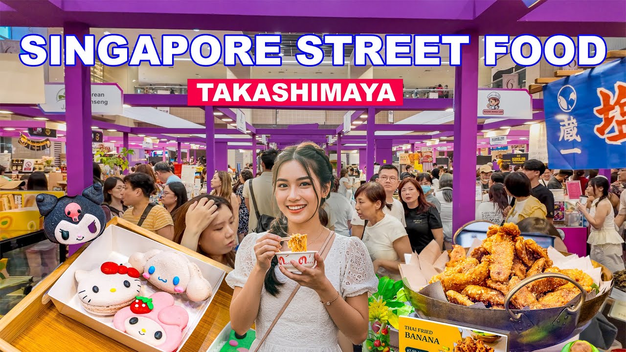 🍭 Orchard Road Singapore Street Food Tour | Takashimaya Food Fiesta 2025🇸🇬🍔🍝🍤