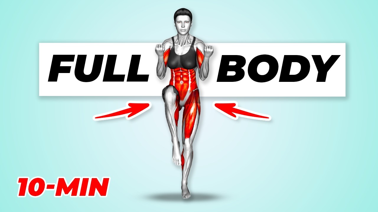 10 MIN Full Body Fat Burn - No Equipment - Beginner Home Workout