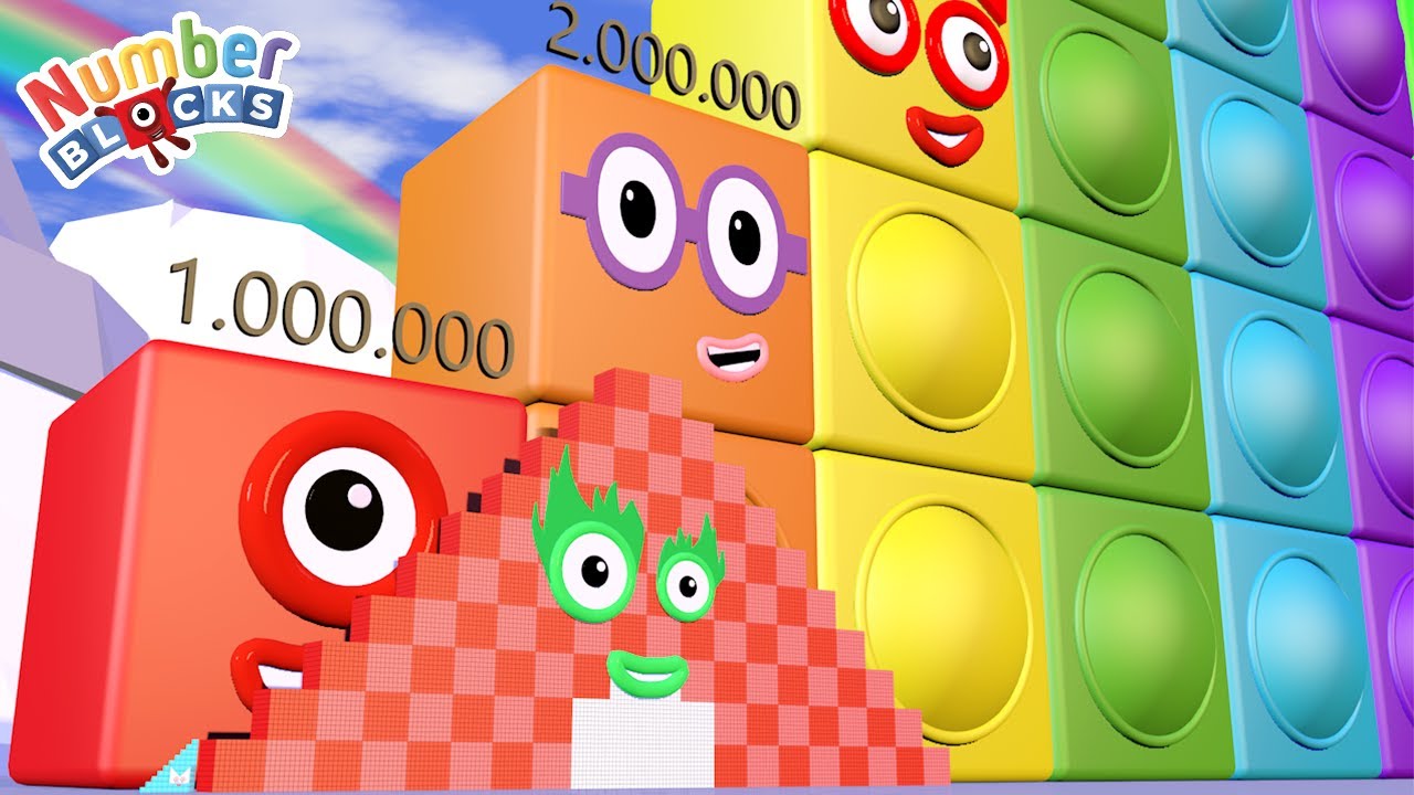 Numberblocks Step Squad 55, 110,000 to 11,000,000 MILLION BIGGEST - Learn to Count Big Numbers!
