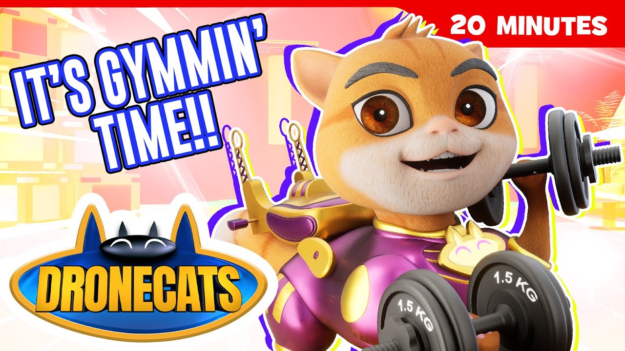 😸DRONECATS: 20min Mashup!🦹‍♀️ | Superhero Cartoon | 14