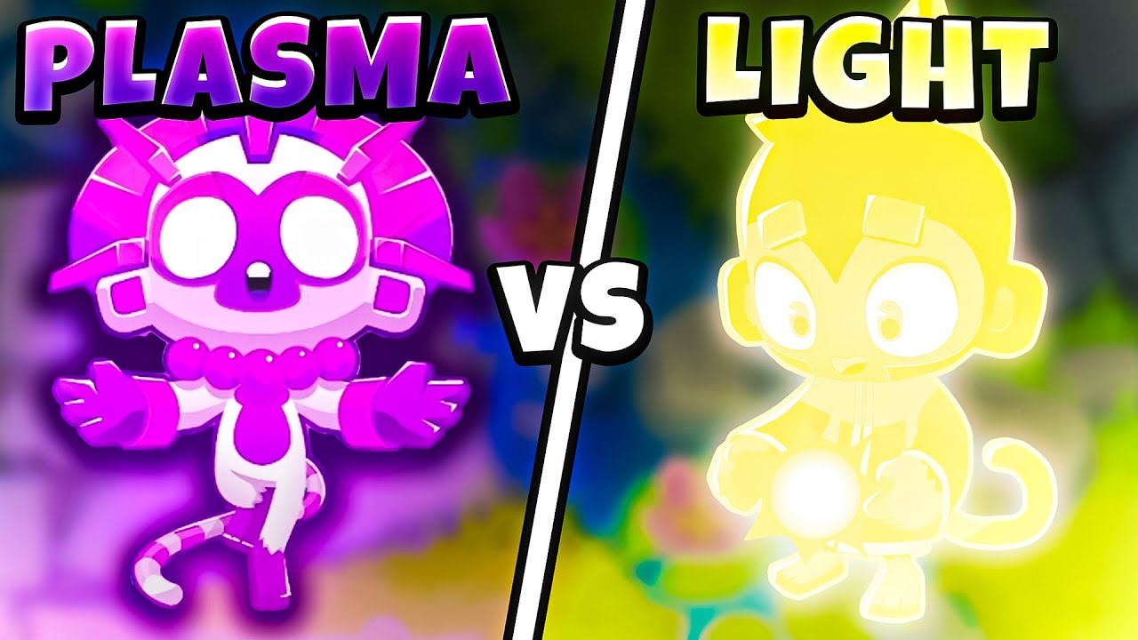 Modded Plasma Monkey vs Monkey of Light (BTD 6)