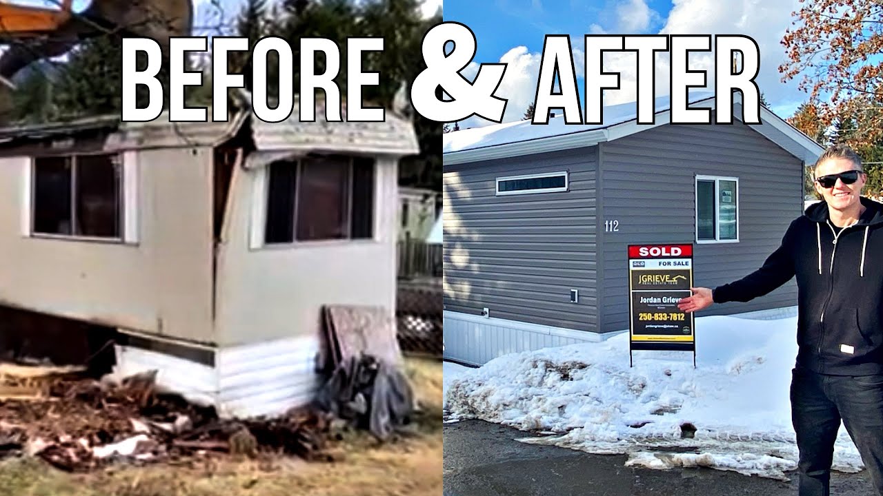 Incredible Mobile Home Makeover with TOUR! This is Mobile Home Park Living at its Finest