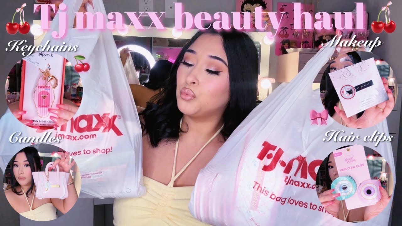 SHOP WITH ME AT TJ MAXX + HAUL ♡ | store walkthrough, purses, beauty, keychains, & home decor