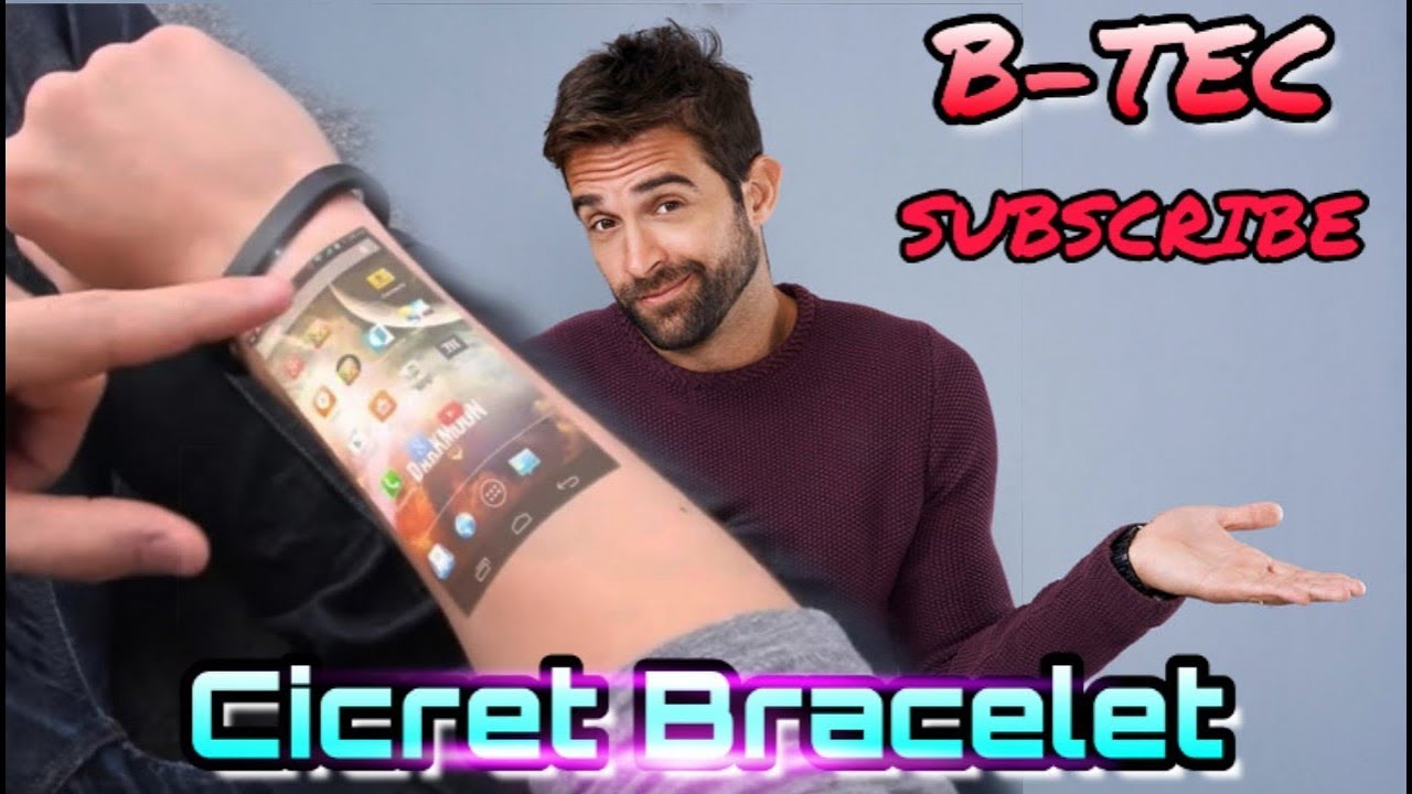 Cicret Bracelet-Your skin touch screen device.