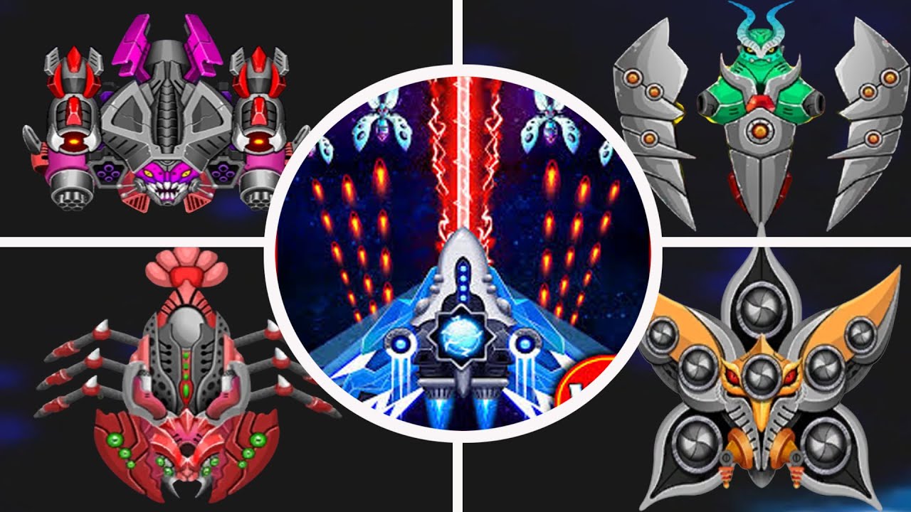 Space Shooter Only Bosses Gameplay | F2 Max Unstoppable vs 30 Bosses