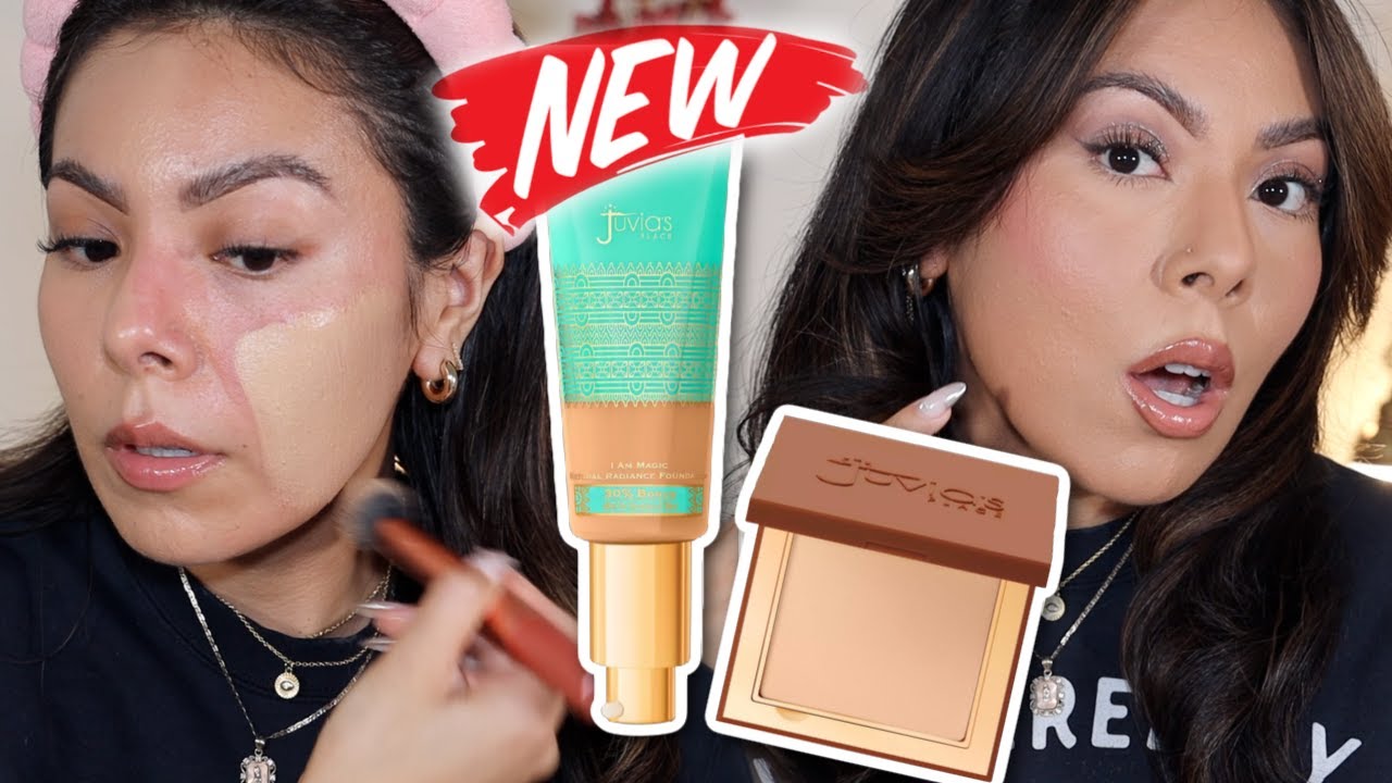 NEW! JUVIAS PLACE RADIANT FOUNDATION + POWDER REVIEW & WEAR TEST ( OILY SKIN TESTED! SHADE: CARACAS)