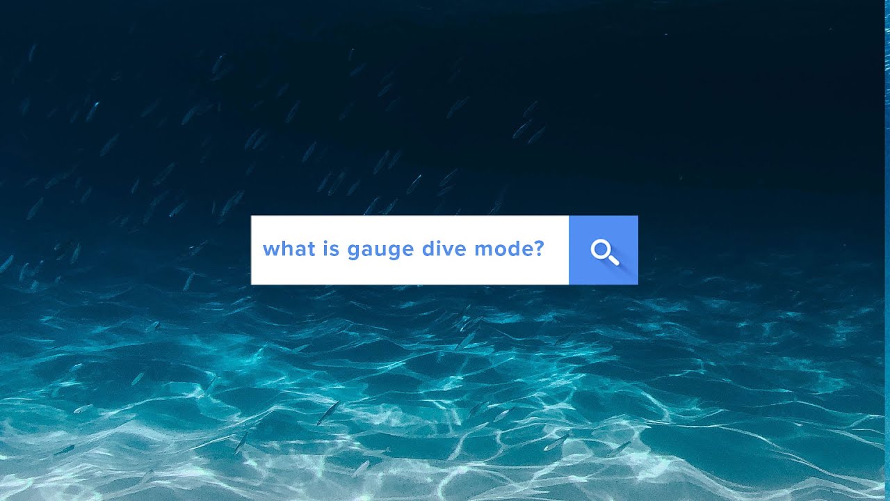 What Is Gauge Dive Mode? | Answered | @simplyscuba