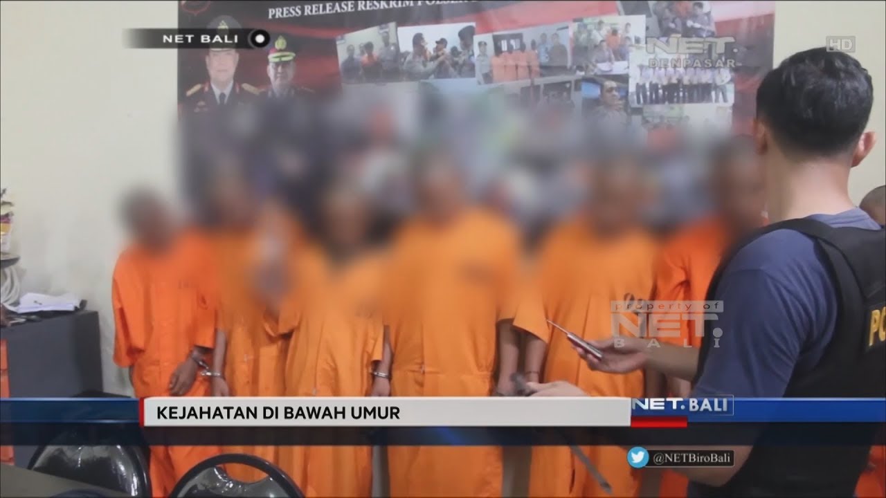 NET. BALI - BUNUH PENGENDARA KELOMPOK BEGAL DIBAWAH UMUR BEHASIL DIAMANKAN