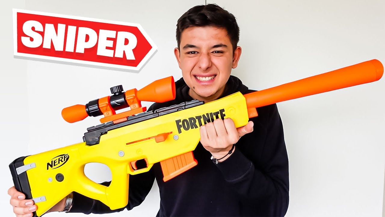 REAL LIFE Fortnite SNIPER UNBOXEN! 😱📦